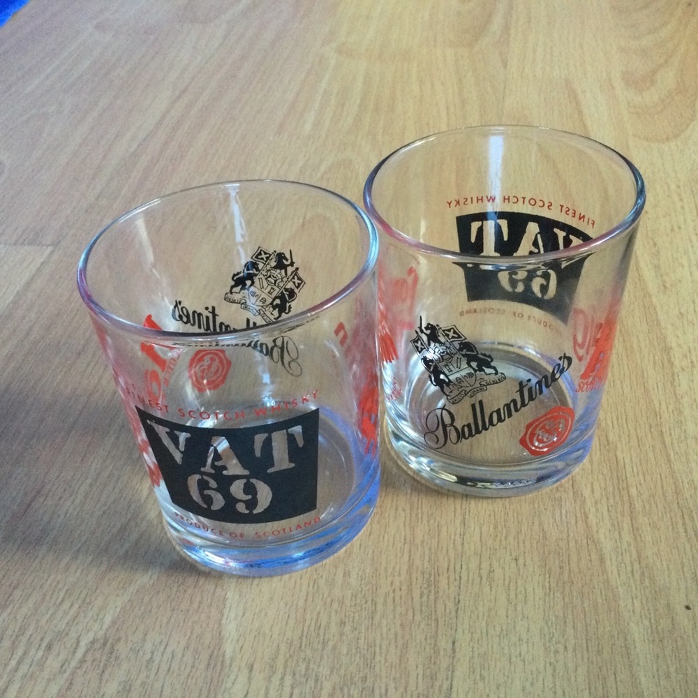 VAT Scottish Whiskey Glases x 2